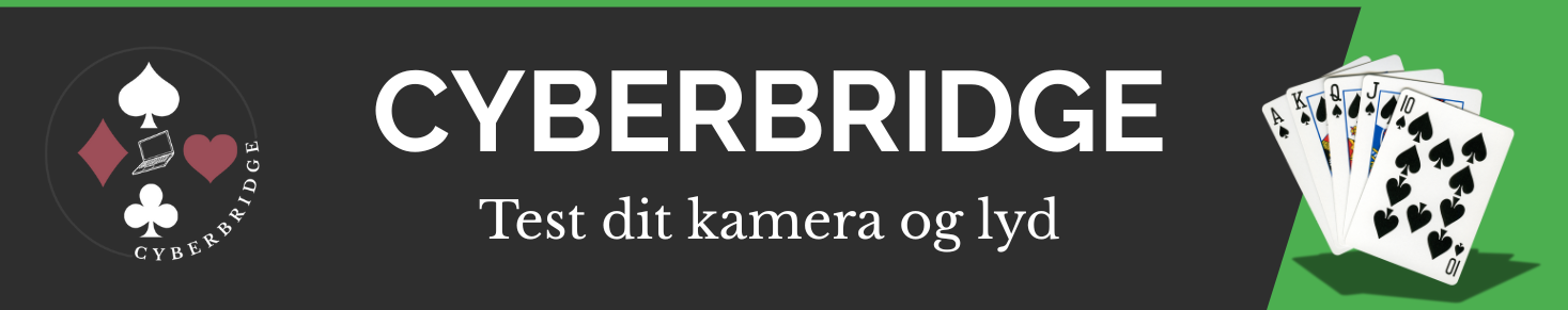Test dit kamera og lyd Cyberbridge - test dit kamera og lyd