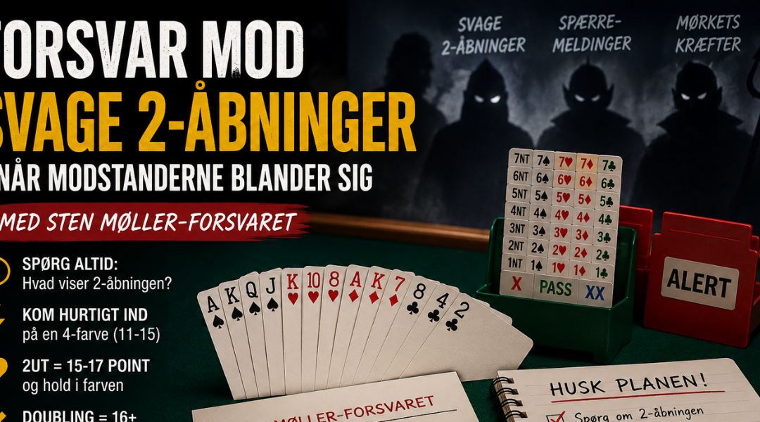 Forsvar mod Svage 2-åbninger – når fjenden blander sig