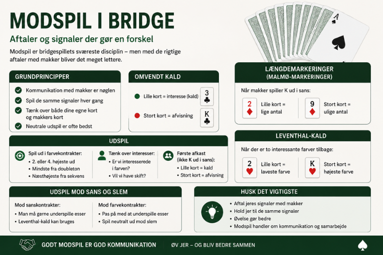 Modspil i bridge- den sværeste diciplin