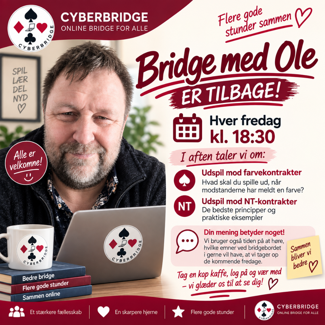 Bridge med Ole hos Cyberbridge